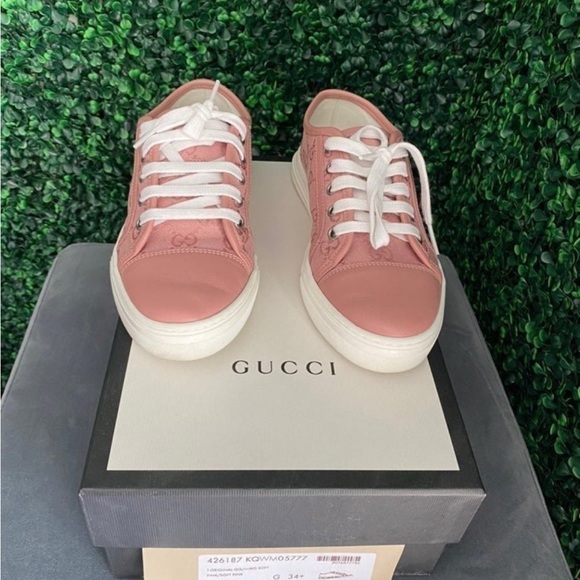 Gucci Pink Sneakers - Picture 1 of 7